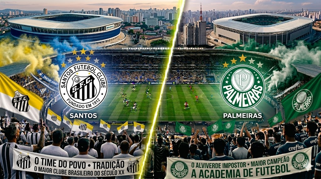 Santos x Palmeiras – Brasileirão Betano