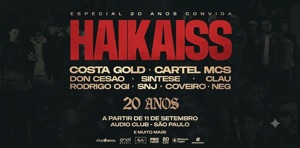 Haikaiss 20 Anos E Convidados 2026