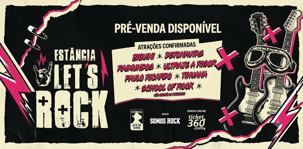 Estância Lets Rock Com Biquini, Detonautas, Raimundos, Ultraje, Paulo Ricardo E Tihuana – 2026